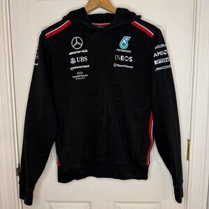 Mercedes AMG Petronas Formula One Team Hoodie Sweatshirt Size Small